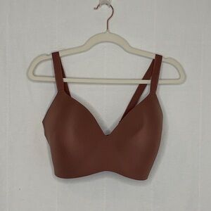 Knix Comfort Molded T-Shirt Bra Bronze Brown 36H Supportive Quality Hooks